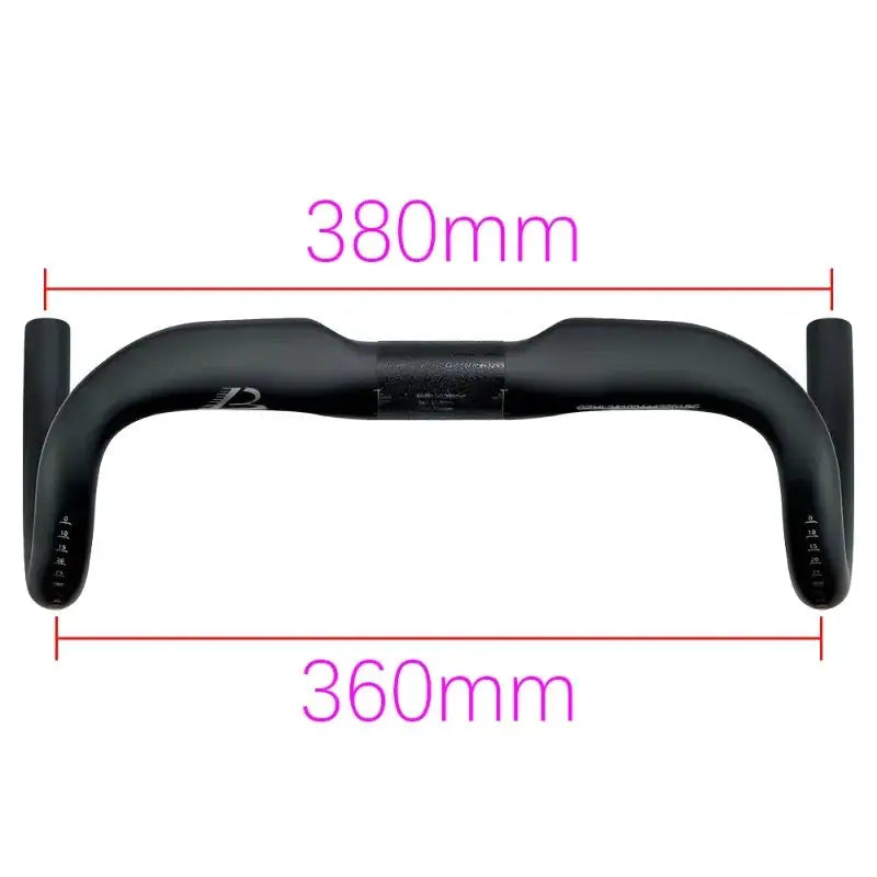 BALUGOE Full Carbon Road Bicycle Handlebar Full Internal Wiring Road Bike Handle Bar Professional Competition Carbon Fiber Bar by InterCyprus Trading Ltd