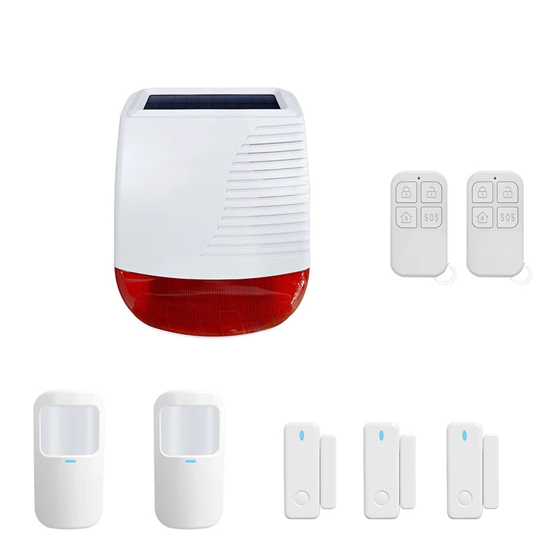 SN40 433MHz Wireless Outdoor Solar Siren &ndash; Waterproof KIT2