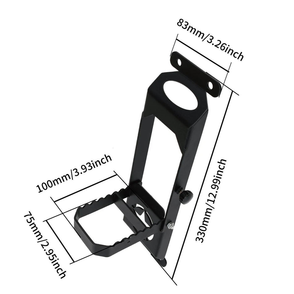 Foot Pedal Rest Plate for Jeep Wrangler JK Folding Matte Black Door Hinge Accessory