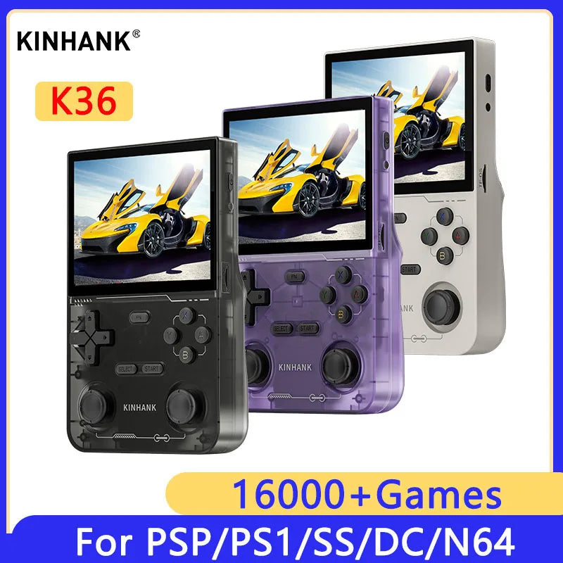 Kinhank K36 Retro Handheld Console - 3.5in IPS Display