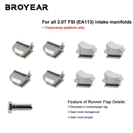 Intake Manifold Runner Flap Delete Gasket For Audi Skoda Seat EA113 VW 2.0 TFSI by InterCyprus Trading Ltd