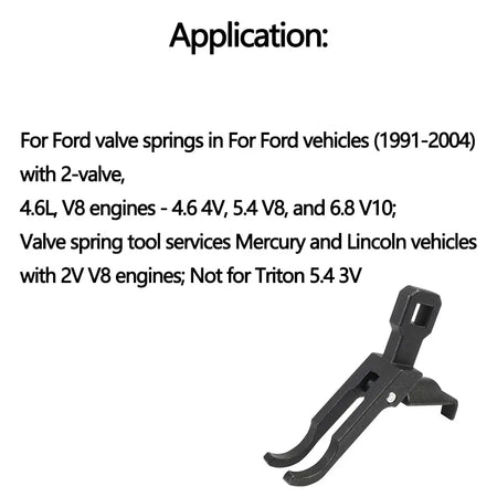 Valve Spring Compressor Fit for Ford Lincoln Mercury 4.6L, 5.4L 2V 4V and 6.8L 2V Engines by InterCyprus Trading Ltd