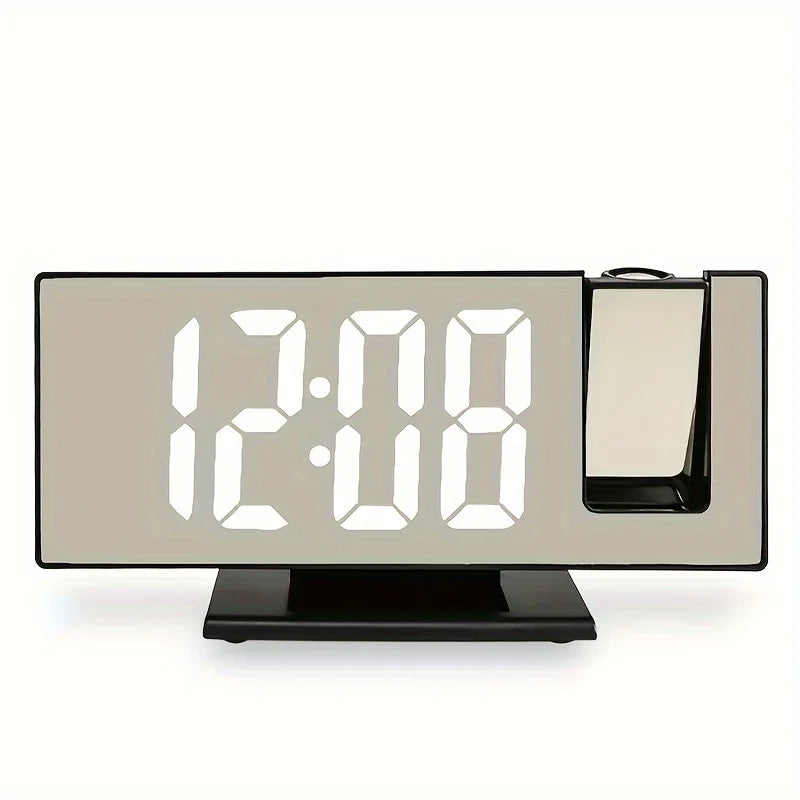 LED Projection Alarm Clock with USB D2363-BW