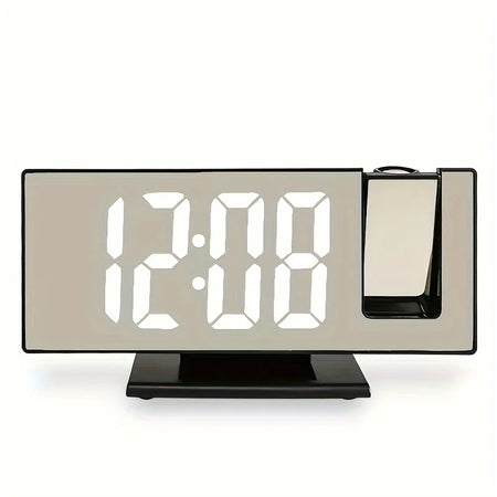 LED Projection Alarm Clock with USB D2363-BW