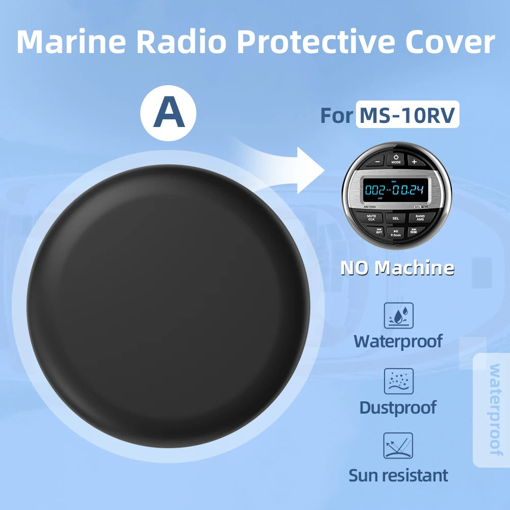 Marine Flush Mount Silicone Radio Cover &ndash; Waterproof UV A