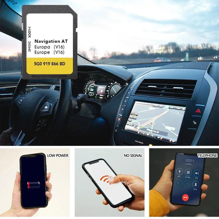 AT V18 For VW Scirocco Navigation SD &ndash; 16GB Europe Maps