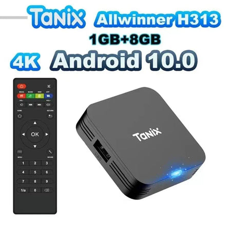Tanix TX1 Android 10 TV Box - 4K HDR, Allwinner H313, 8GB/16GB Storage TX1-1G8G