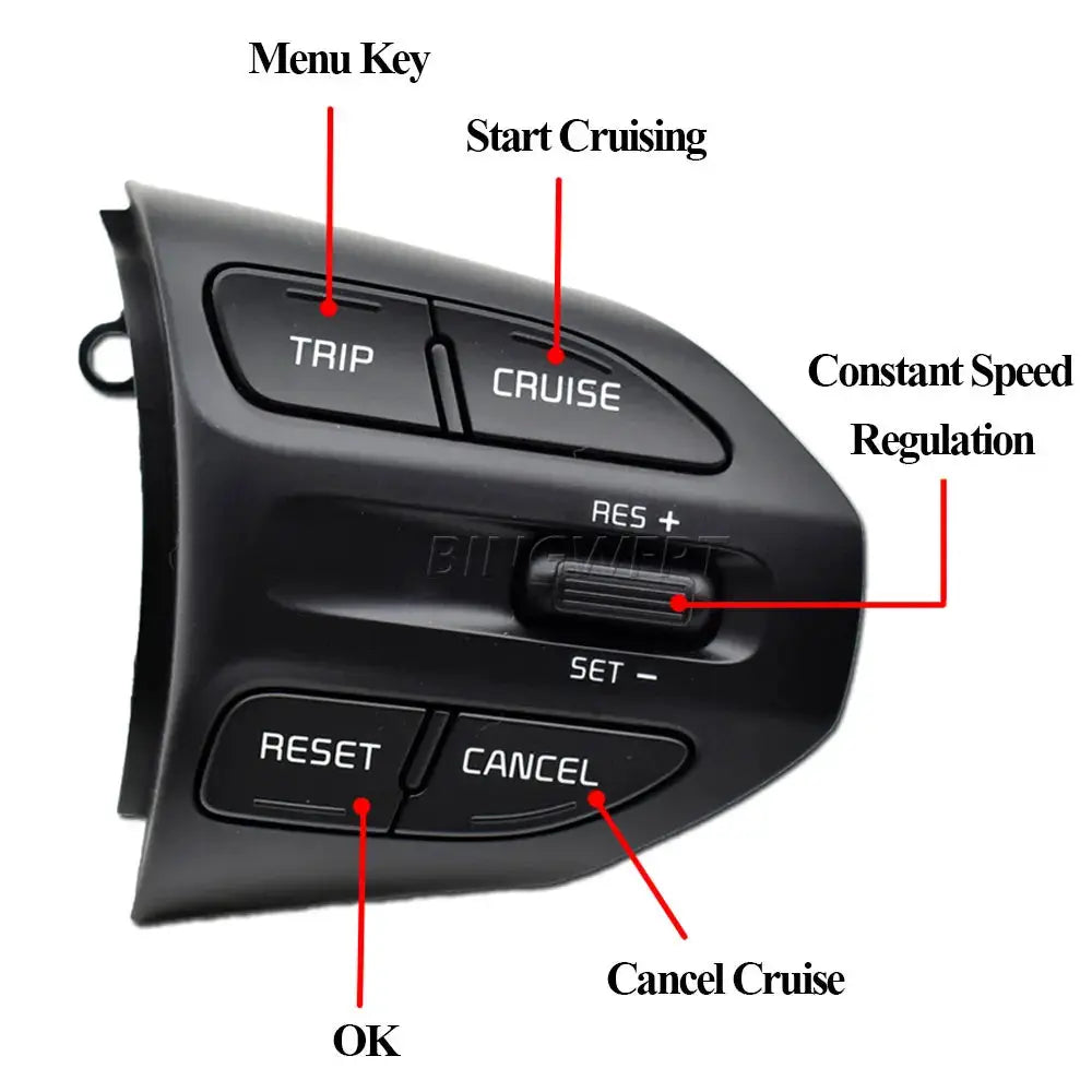 1pair Steering Wheel Switch For Kia RIO 2018-2021 X-LINE K2 RIO 4 Cruise Control Remote Volume Buttons 96720-H8020 by InterCyprus Trading Ltd