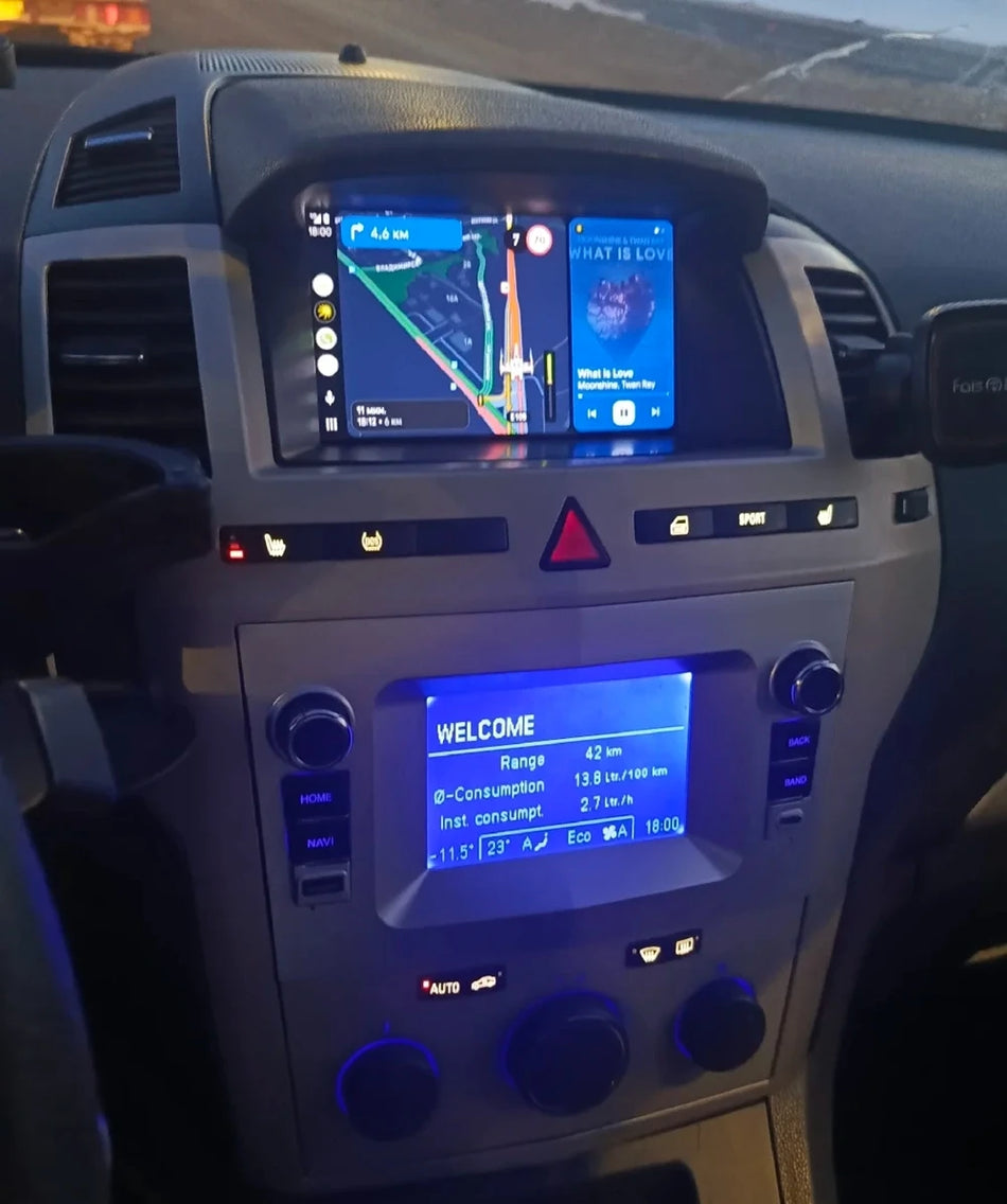 7-calowy radioodtwarzacz samochodowy Double Din do Opla Zafiry 2004-2010 z Android Auto i bezprzewodowym Carplay