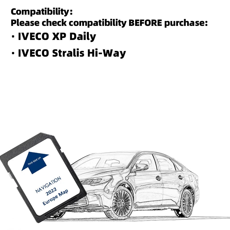 IVECO Sat Nav SD Card Update 2022 EU &ndash; Europe Map Update XP