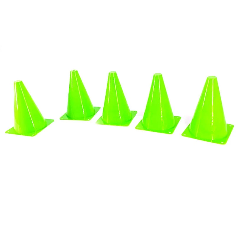 High-Visibility 18CM Training Cones - Set of 5 Green