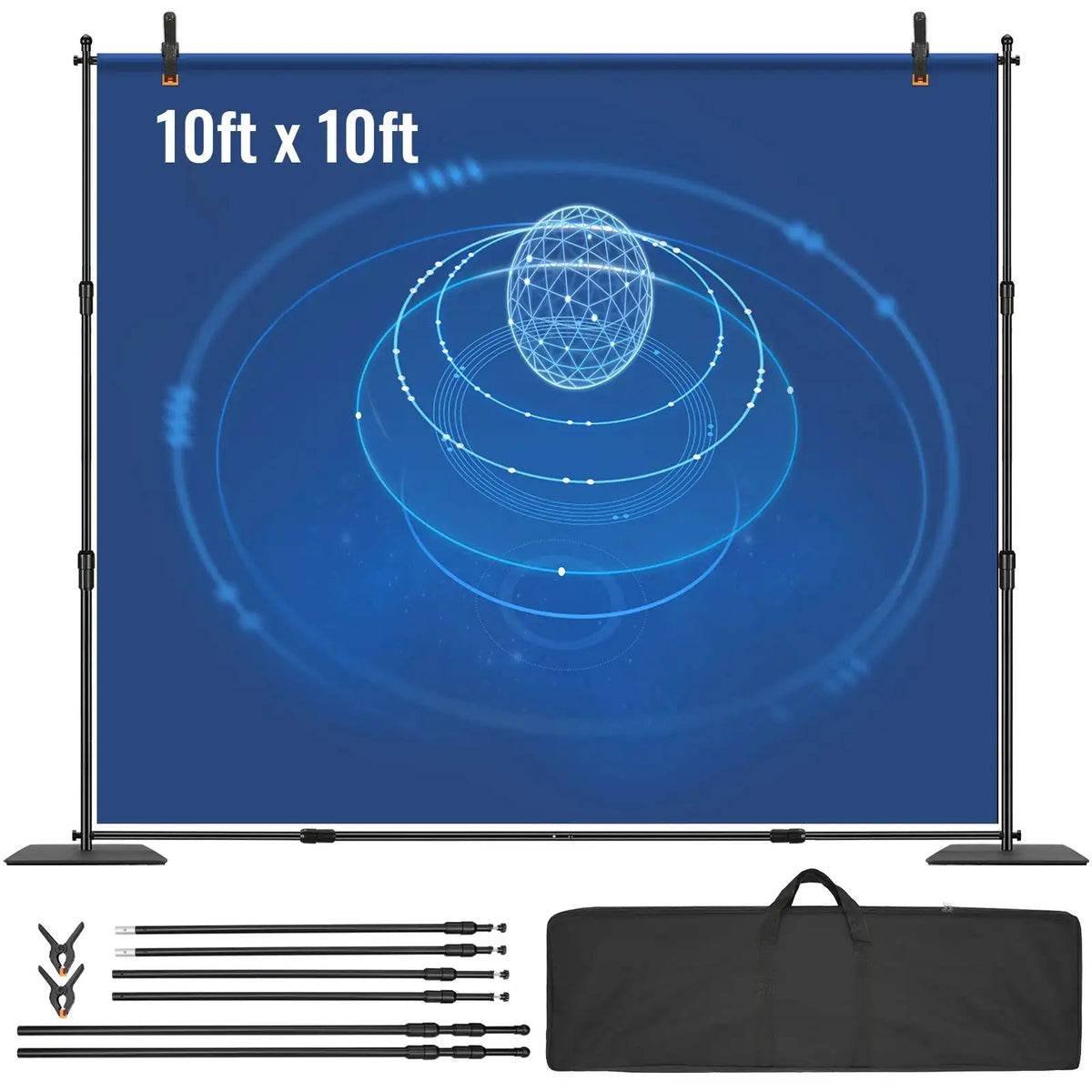 10x10 Heavy Duty Backdrop Stand Height Adjustable