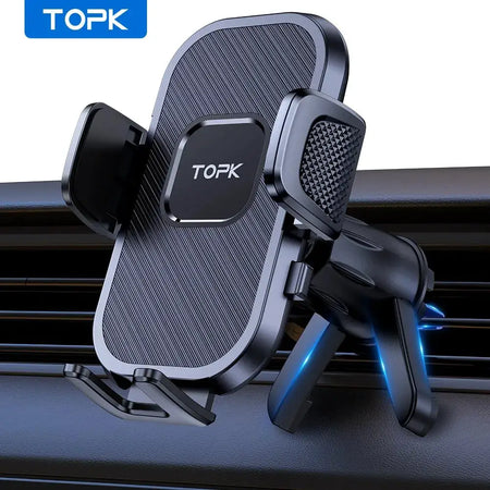 TOPK Car Phone Holder Gravity Stand for iPhone Xiaomi Samsung Car Mobile Support for Dashboard Windshield Air Vent Phone Mount by InterCyprus Trading Ltd