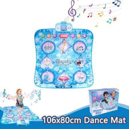 Dancing Blanket 106x80CM &ndash; Interactive Educational Dance Mat for Kids Single Blue box
