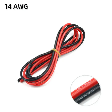 2 Meter Silicon Wire 8 10 12 14 16 18 20 22AWG Heatproof Soft Silicone Silica Gel Wire Cable (1Meter Red+1Meter Black) ) by InterCyprus Trading Ltd