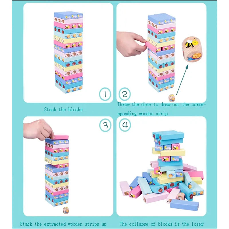 Number Animal Wooden Blocks Game &ndash; Outdoor Learning Toy