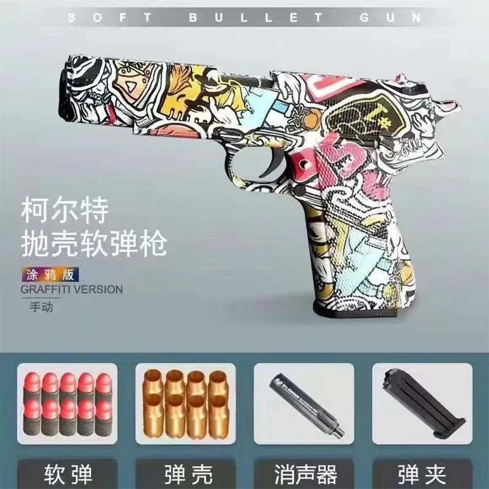 Shell Ejection Soft Bullet Toy Gun
