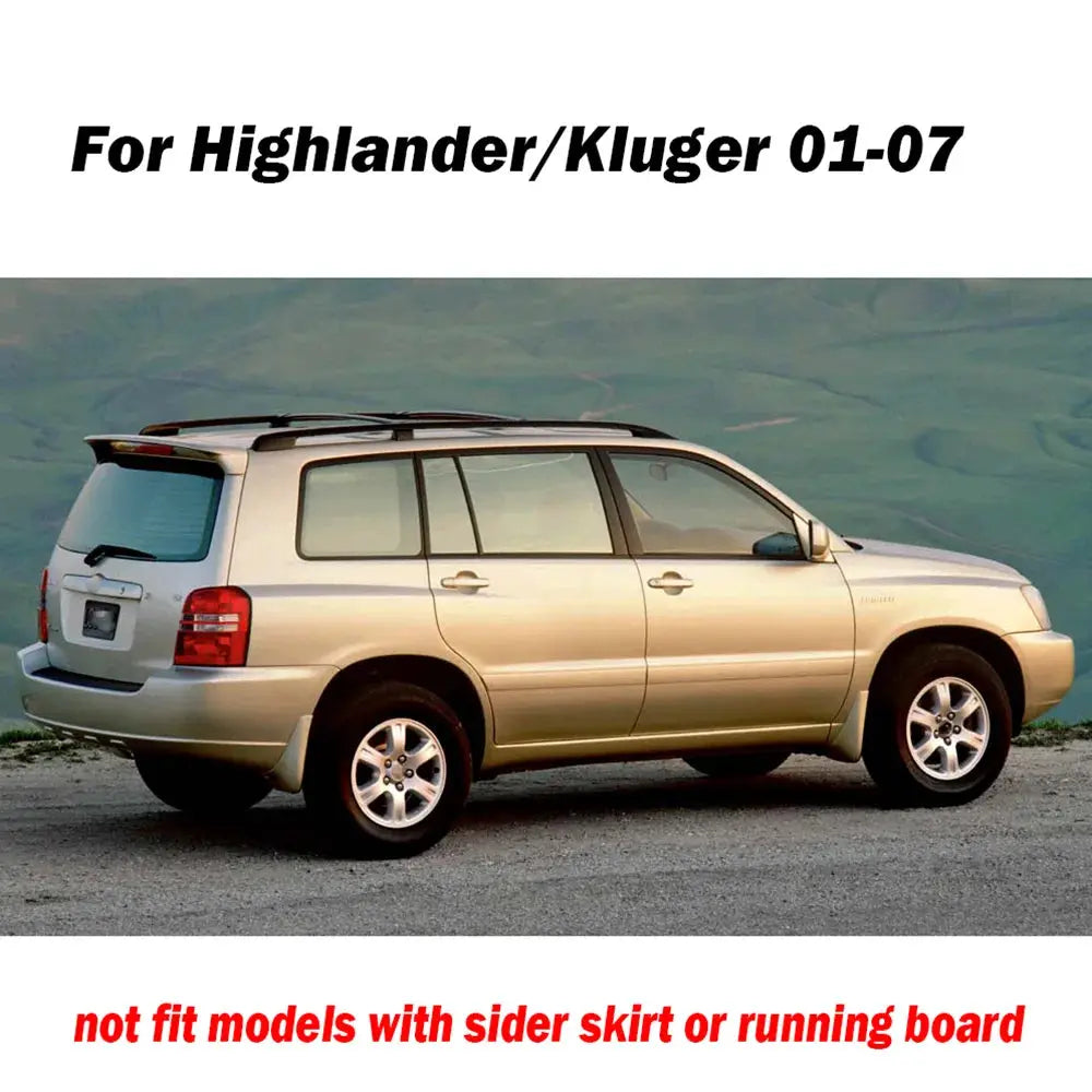 Car Mud Flap For Toyota Highlander Kluger 2001 2002 2003 2004 2005 2006 2007 XU20 Front Rear Mud Flaps Splash Guard Mudguards by InterCyprus Trading Ltd