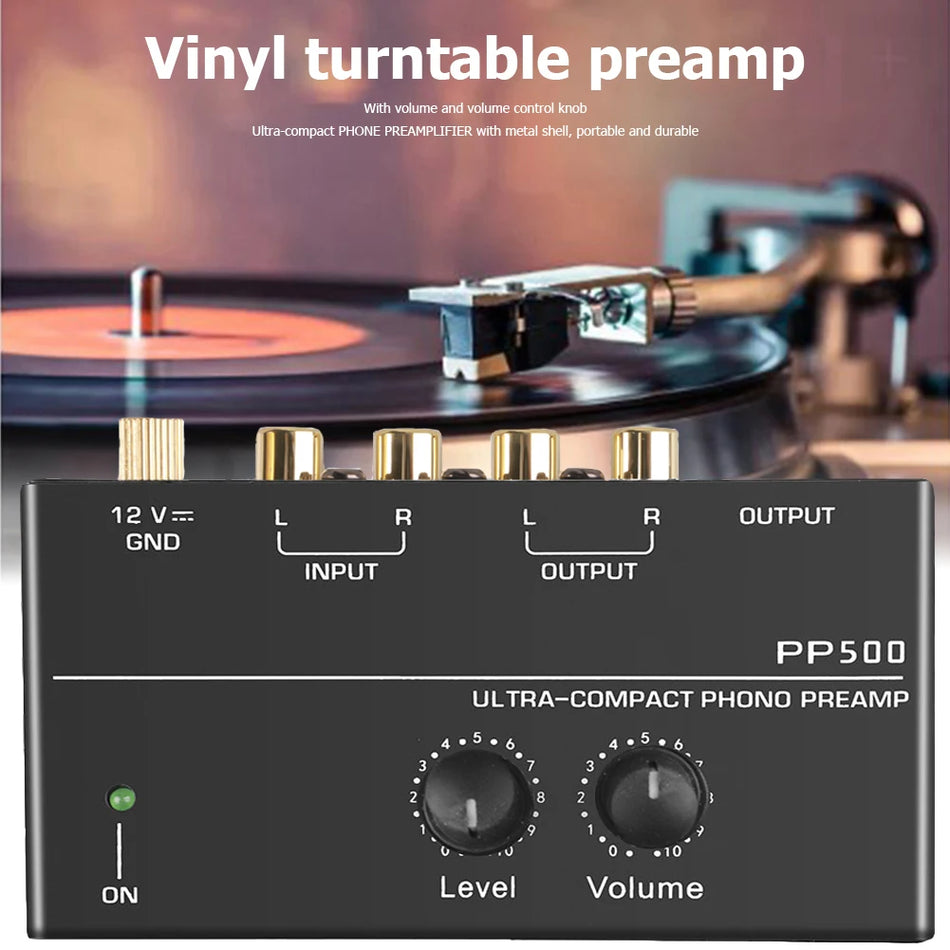 Phono Preamp Preamplifier &ndash; Level Volume Control For LP