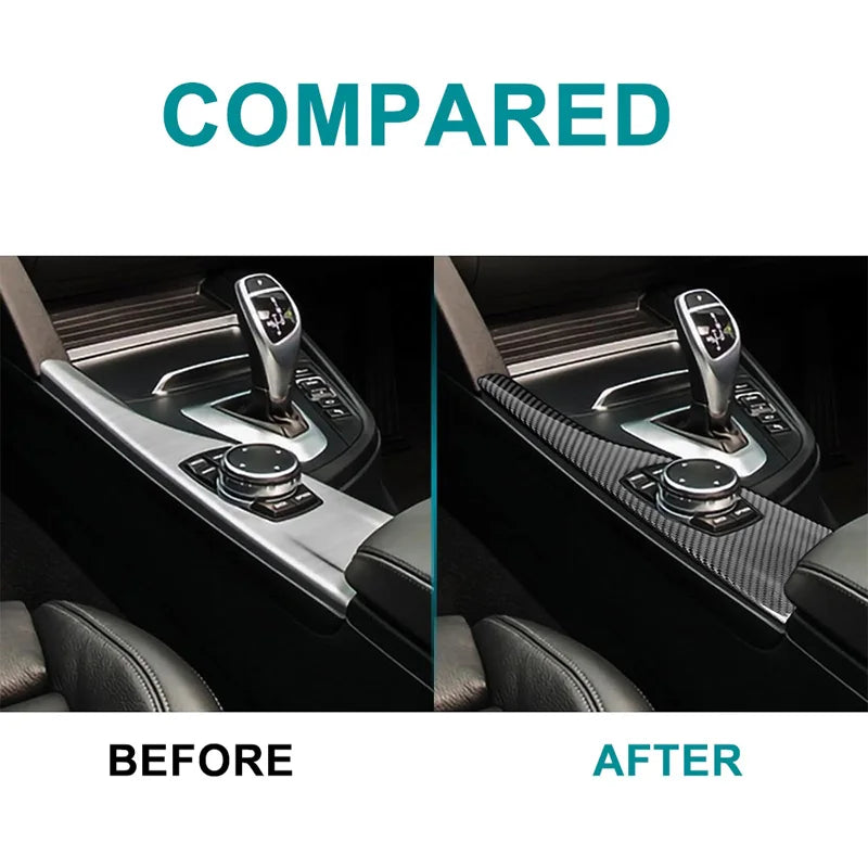 Pokrywa panelu wewnętrznego do BMW serii 3 F30 F33 F36 w wyglądzie włókna węglowego z plastiku ABS RHD