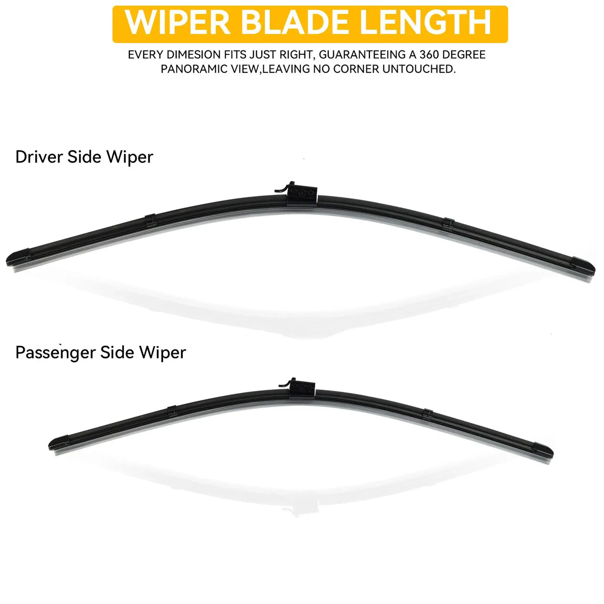 Windshield Windscreen Wiper Blades For Mercedes-Benz Sprinter VS30 2019 2020 2021 2022 2023 2024 2025 2026 Front Window Brush by InterCyprus Trading Ltd
