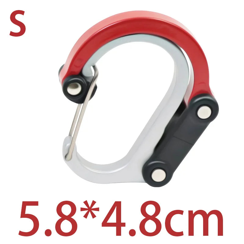 Multifunctional Hybrid Gear Clip - 360 Degree Swivel 2 Red Silvery S