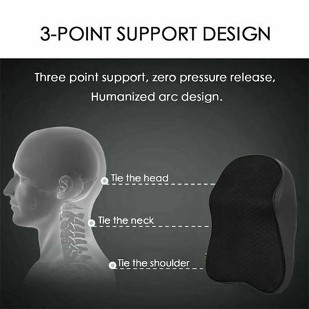 Car Headrest Memory Foam Neck Pillow &ndash; Breathable Comfort