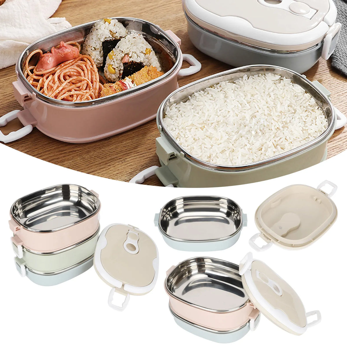 Lunch Box Stainless Steel Food Container &ndash; Durable