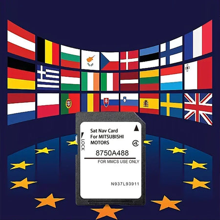 SD Navi Europe UK For Mitsubishi Pajero Sport &ndash; 16GB MMCS CHINA