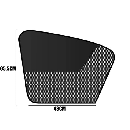 Magnetic Black Mesh Car Sunshade - Summer Privacy and Sun Protection 1pc Front window