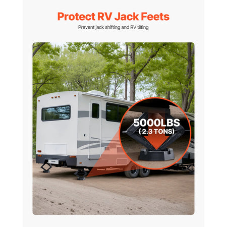 SucceBuy RV Leveling Pads 4-Pack &ndash; Anti Slip Rubber