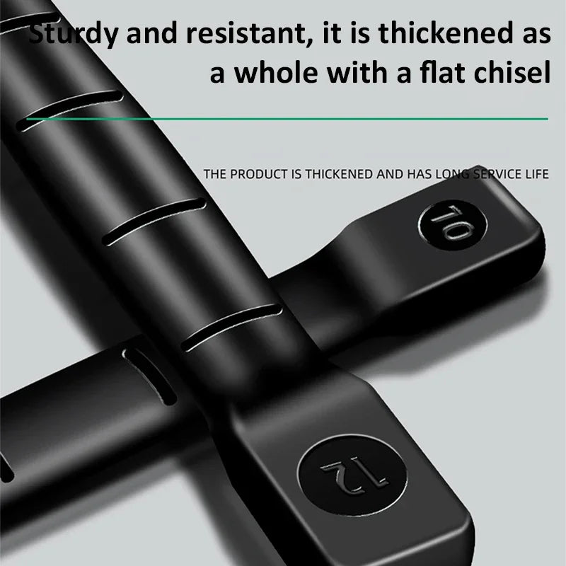 Chrome Vanadium Steel Flat Chisel with Hand Guard &ndash; 6/8/10/12 Inch Options