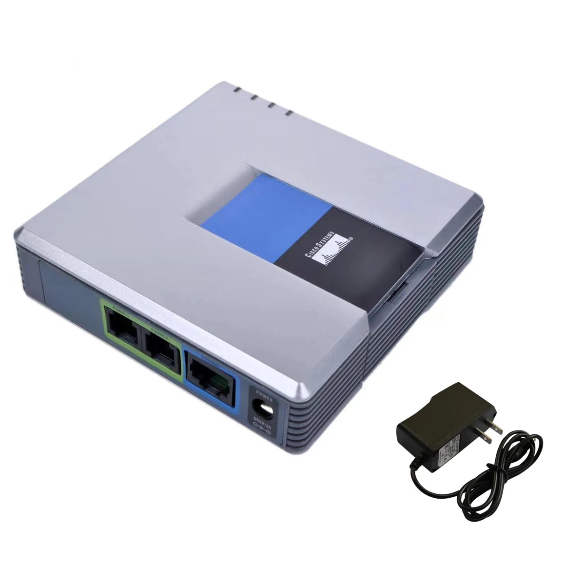 PAP2T VoIP Phone Adapter &ndash; Dual FXS Ports VoIP Gateway US No Retail Box