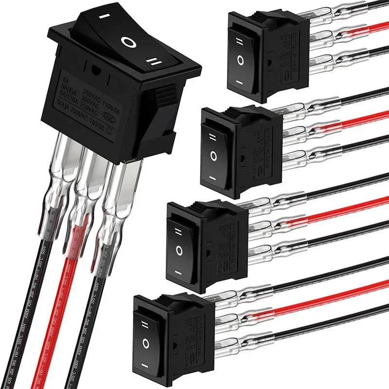 ZEXEF Mini Rocker Switch &ndash; Easy Installation with Pre-Wired Connections