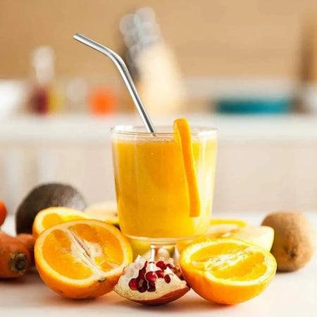 50Pcs Reusable Stainless Steel Straws &ndash; Eco-Friendly Durability