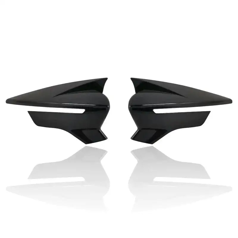 Seat Leon Mk3 5F Piano Black Mirror Covers 2Pcs 2013-2019 ABS Black