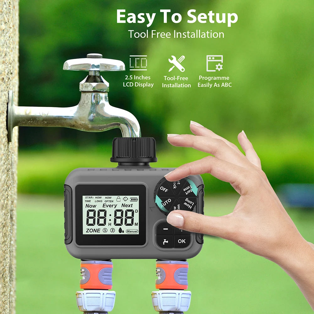 2 Zone Digital Water Timer &ndash; Automatic Irrigation Control