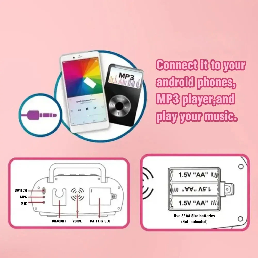 Singing Machine With Microphone &ndash; Light Up Karaoke Fun