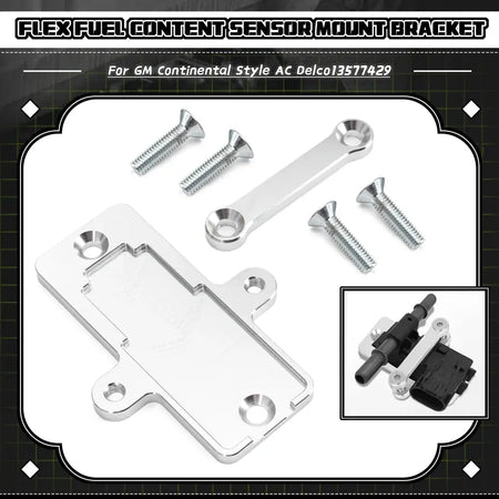 Flex Fuel Sensor Mount Bracket For GM Continental Style AC Delco 13577429 Billet 6061 57824279 by InterCyprus Trading Ltd