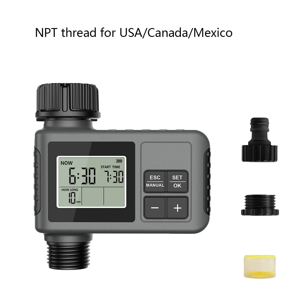 Insoma Automatic Water Timer - Intelligent Irrigation System with LCD Display NPT with button