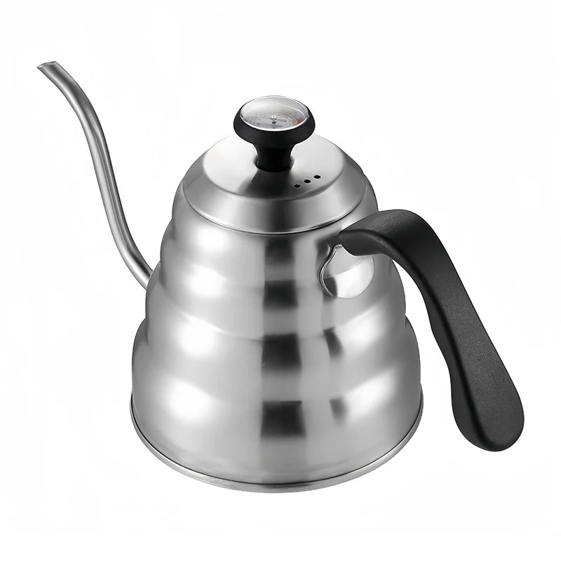WUWANLI Stainless Steel Pour Over Coffee Pot &ndash; Precise Temperature Control 1.2L Sliver
