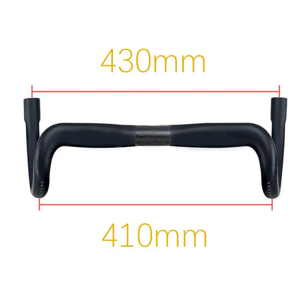 BALUGOE Carbon Fber Road Bike Handlebar Ultralight Semi Internal Cable Racing Competitive Bending Handle Riding Accessories by InterCyprus Trading Ltd