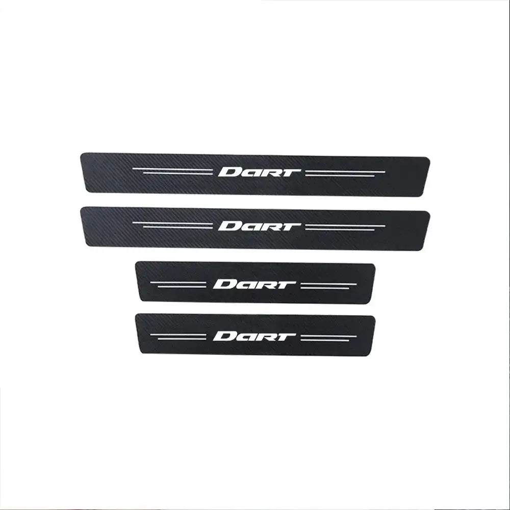 Dodge Charger Carbon Fiber Door Sill Protector 4Pcs 4pxs For DDRT