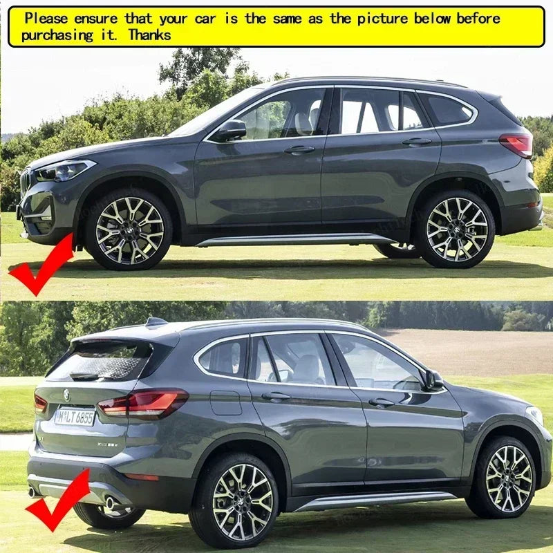 Vorder- und Hinterradkotflügel-Spritzschutz für BMW X1 F48 2016-2021