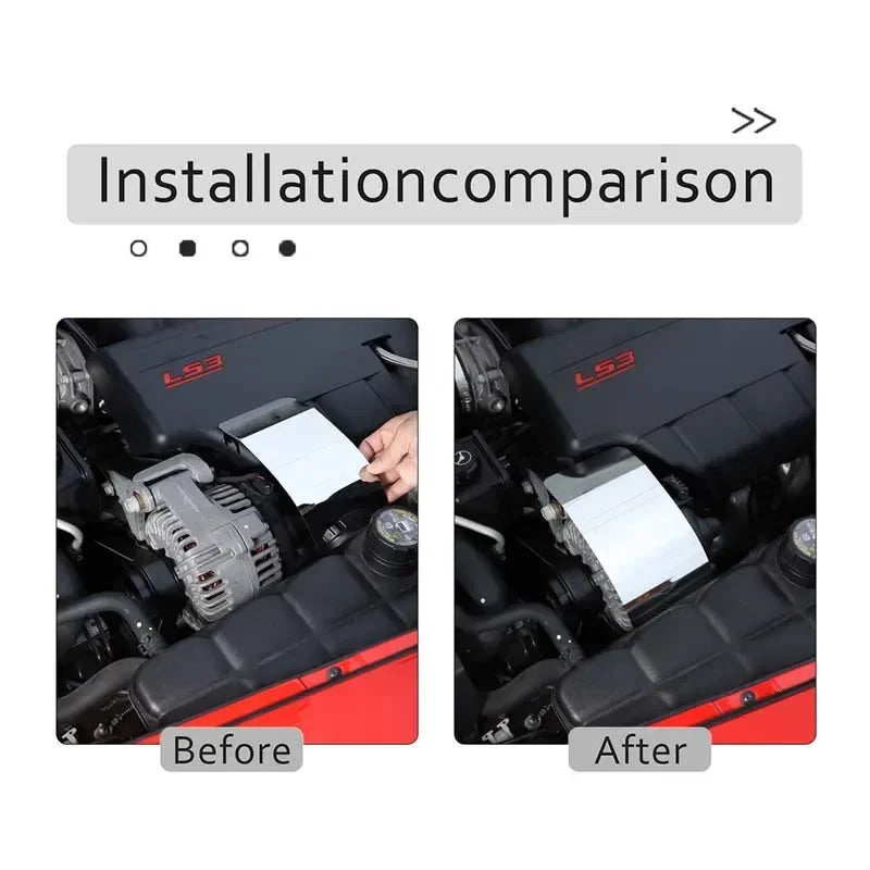 Tampa do reforço do travão em aço inoxidável para Corvette C6 2005 a 2007