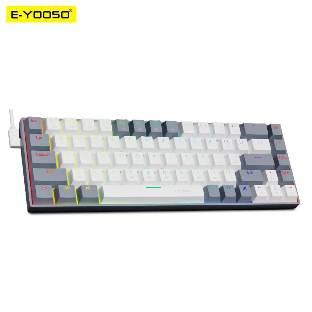 E-YOOSO Z686 RGB USB 60 Percent Mechanical Keyboard &ndash; Slim