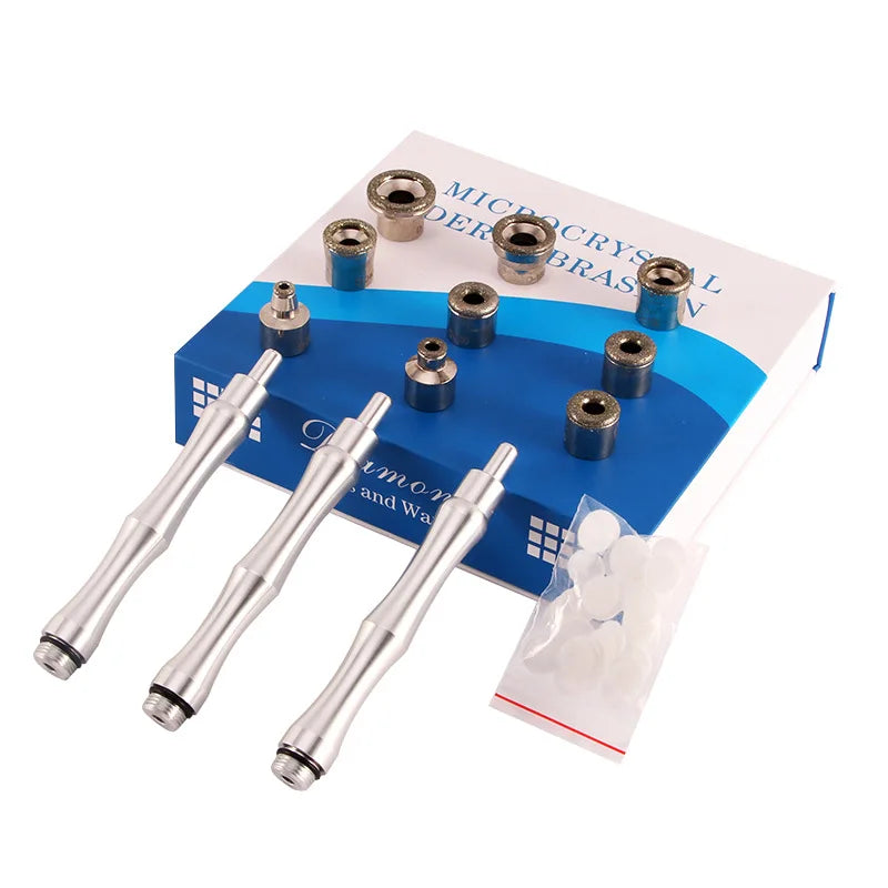 9 Tips 3 Wands Diamond Dermabrasion Accessory Tips &ndash; Peel