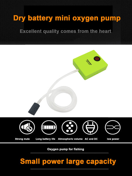 Oxygenator Battery For Aquarium Air Pump &ndash; Compact Size