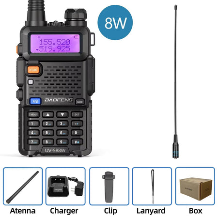 Baofeng UV-5R &ndash; Dual Band Ham Radio 5W Power Long Range 8W-771 / US