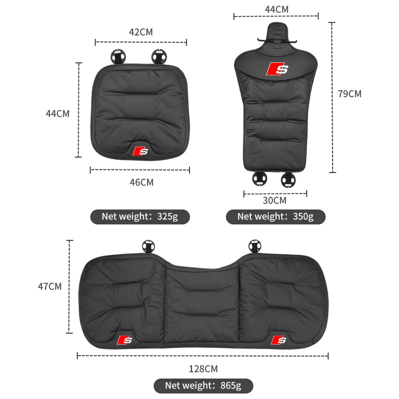Premium Soft Seat Covers for Audi Models - A3, A4, A6, A5, Q5, A1, Q7, Q3, TT, S1, SQ5, RSQ3 - Protect &amp; Enhance Your Interior